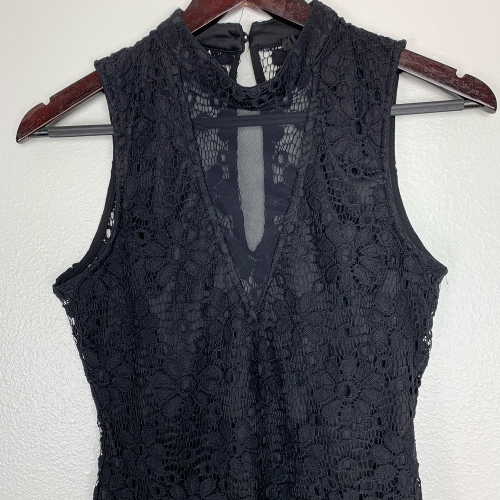 PAPAYA BLACK LACE BODYSUIT - Picture 2 of 6
